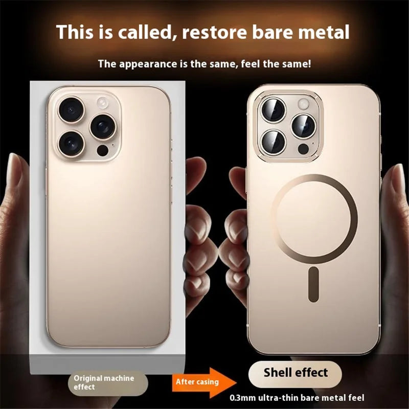 Stainless Steel Frame MagSafe Case