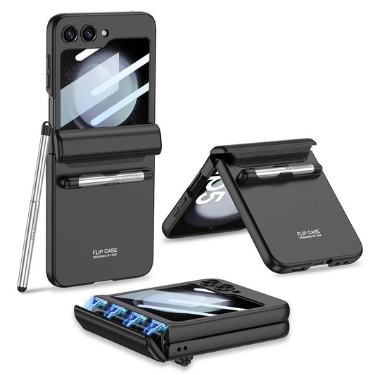 Flip Flex Magnetic Hinge Pen Slot Case