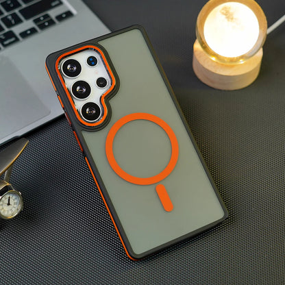 Frosted Dual Tone Stripe Magsafe Case